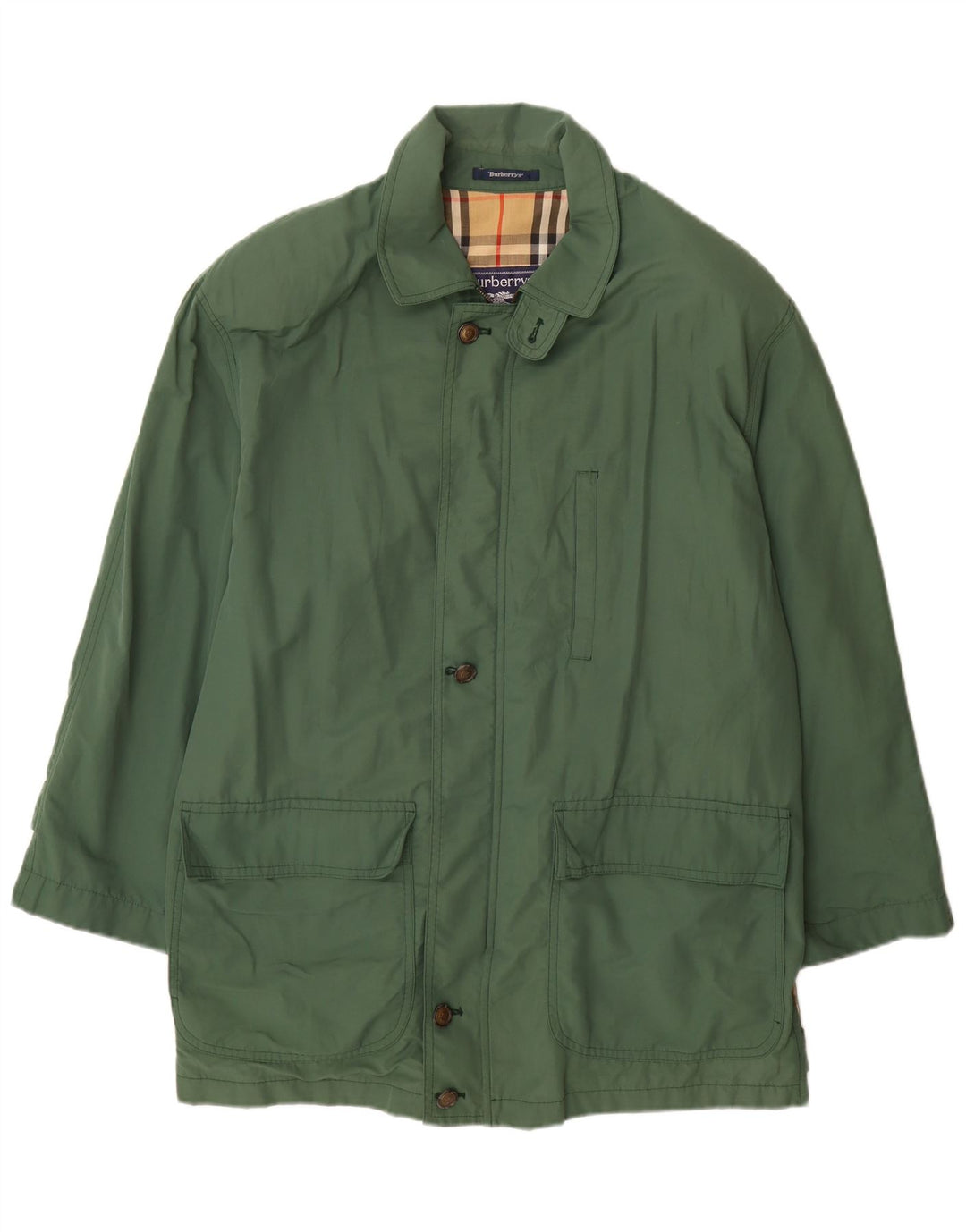 Burberrys Chaqueta utilitaria para hombre IT 52 Algodón verde grande