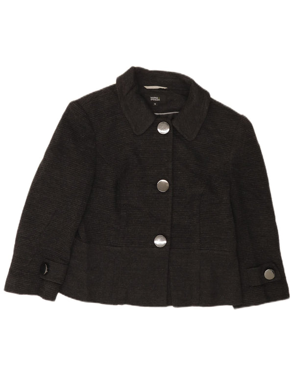 Marks & Spencer Chaqueta tipo blazer con 3 botones y manga 3/4 para mujer UK 40 Gris medio