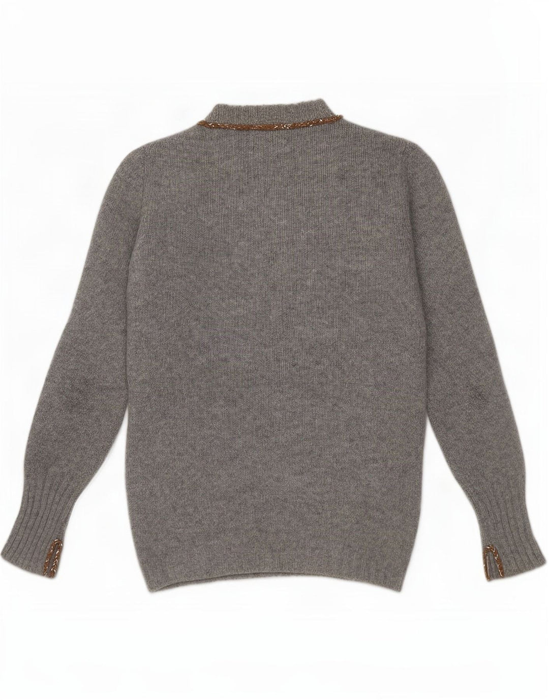 Liapull Jersey de cuello redondo para mujer IT 40 Small Grey Cashmere