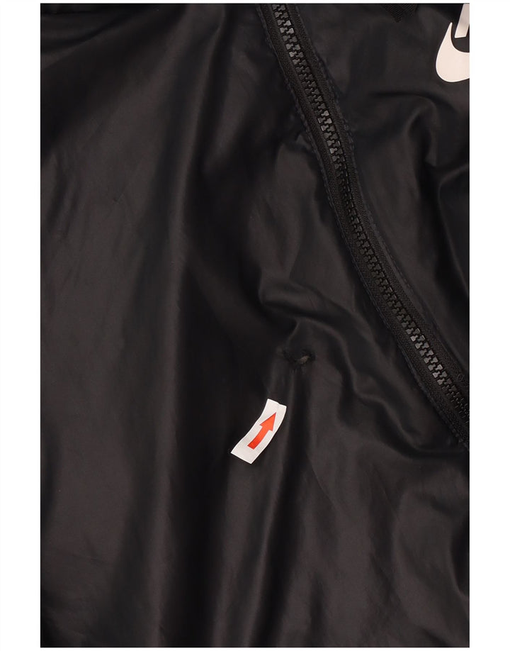 Nike Chaqueta acolchada reversible con capucha para mujer UK 46 Grande Poliéster negro