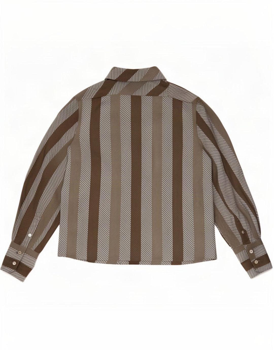 Camisa tipo jersey para mujer Tru EU 46 XL Poliéster a rayas marrón
