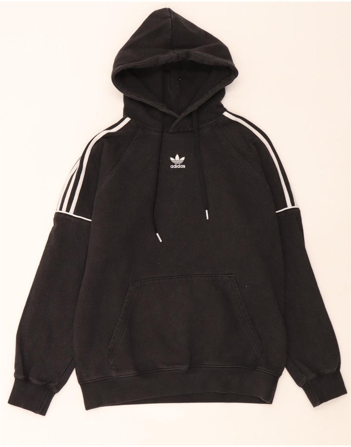 Adidas Hombre Sudadera Con Capucha Jumper Medium Negro Algodón