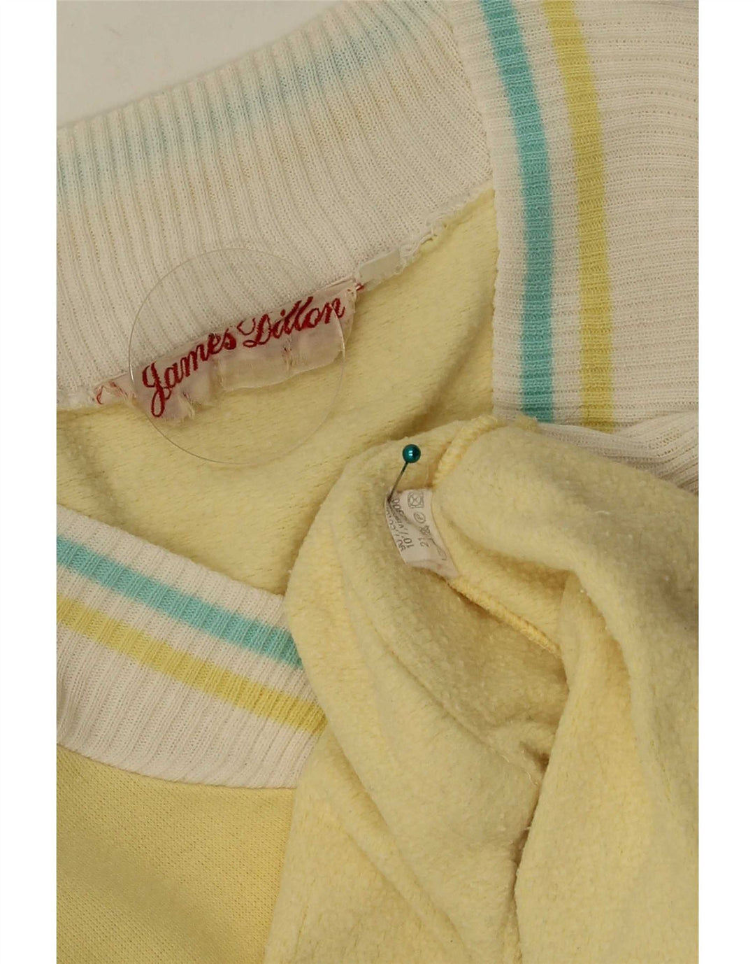 James Dillon - Chaqueta de chándal para hombre (algodón con bloques de color amarillo grande)
