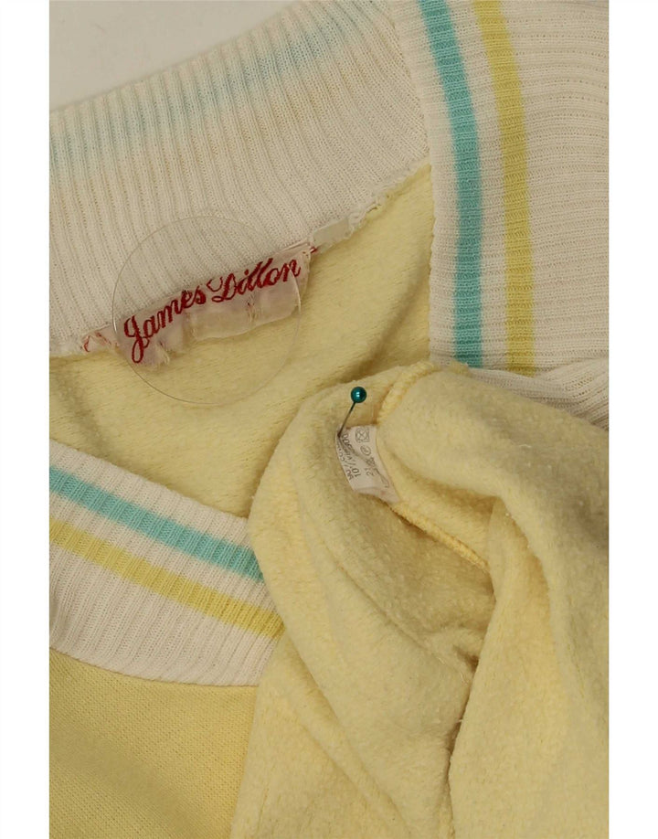 James Dillon - Chaqueta de chándal para hombre (algodón con bloques de color amarillo grande)