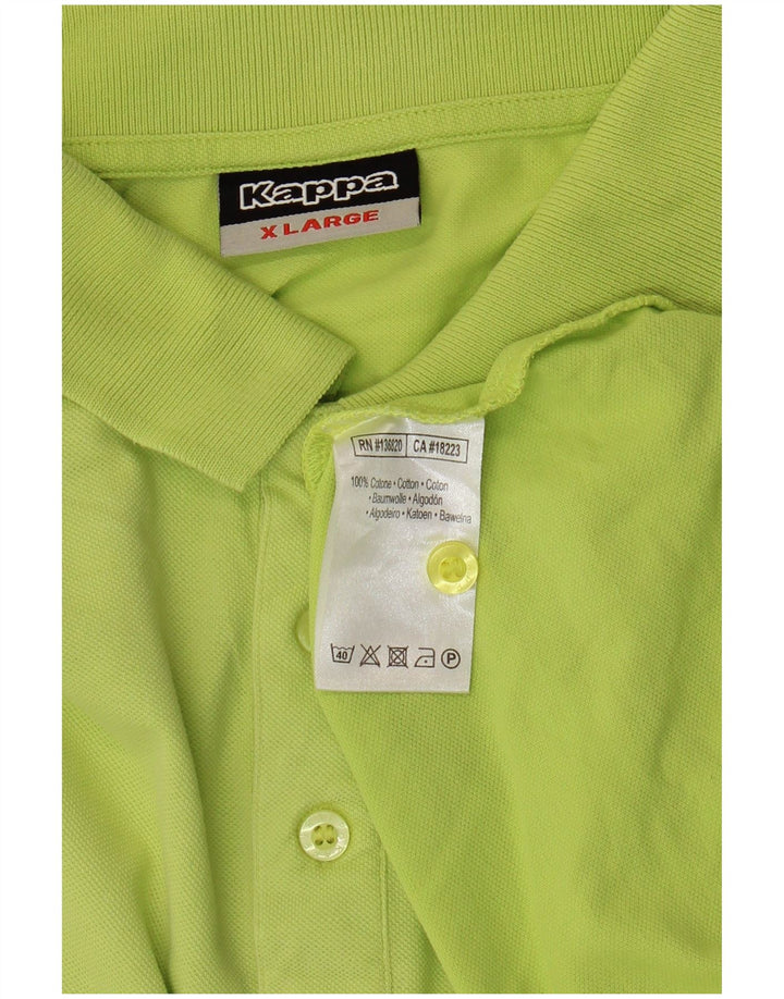 Kappa Polo Hombre XL Algodón Verde