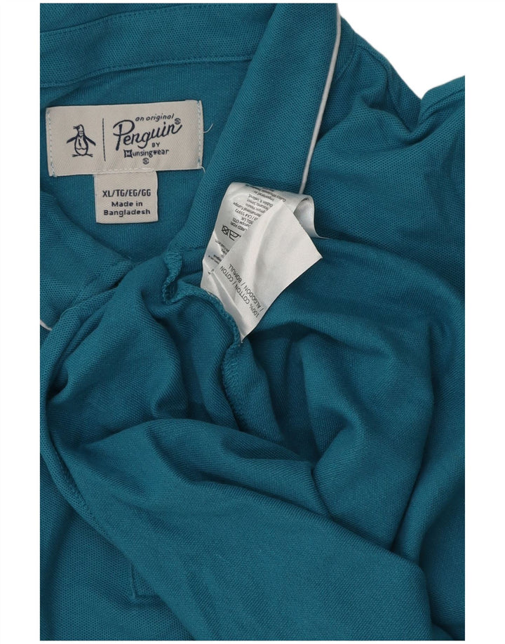 Polo Penguin Hombre XL Algodón Azul