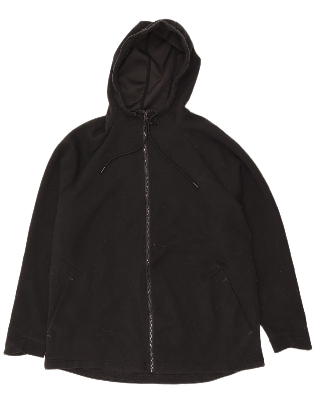 RUSSELL ATHLETIC Sudadera con capucha y cremallera para hombre UK 42/44 Grande Poliéster negro