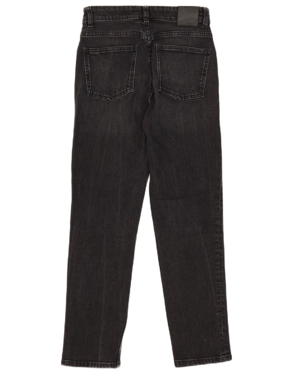 Massimo Dutti Vaqueros Rectos Mujer EU 34 2XS W24 L26 Negro Algodón