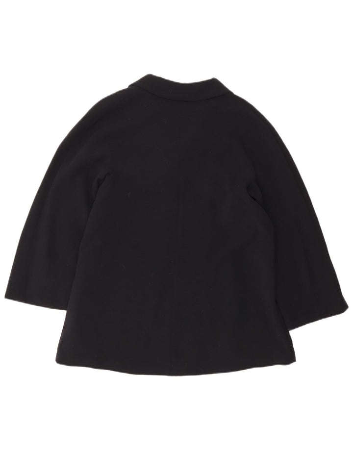 Max Mara Chaqueta Blazer de 2 Botones para Mujer UK 10 Small Lana Azul Marino