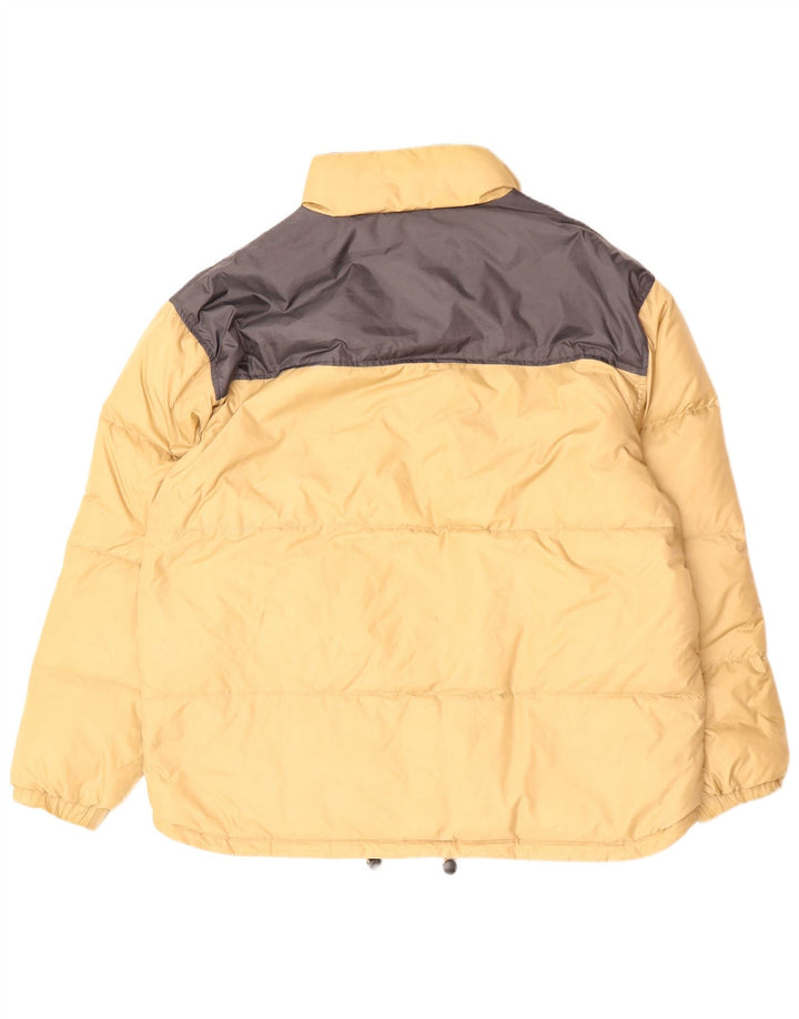 Asics Chaqueta acolchada para hombre UK 44 2XL Beige Colorblock Nylon