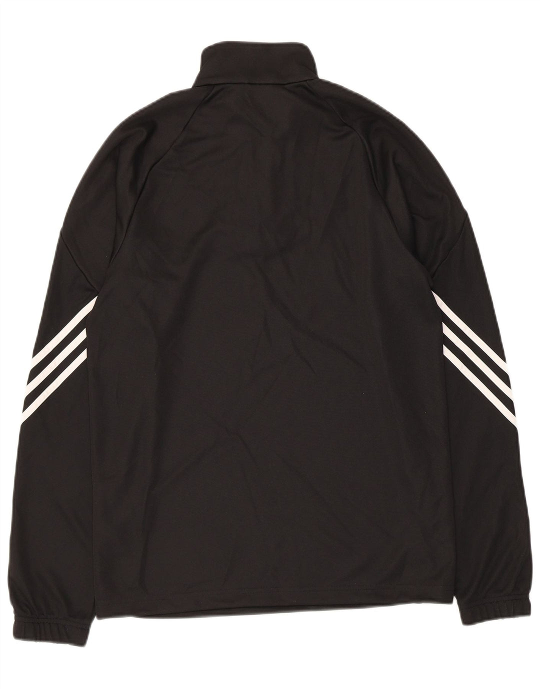 Adidas Mens Climalite Zip Neck Jersey Chándal Top Pequeño Poliéster Negro