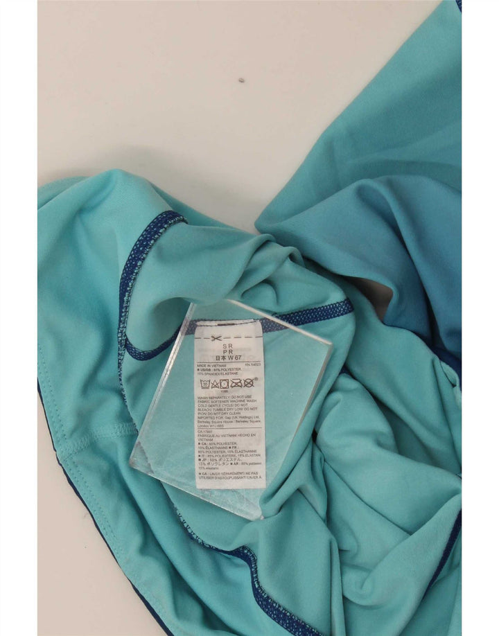 Leggings cortos para mujer Gap UK 40 Poliéster con bloques de color azul pequeño
