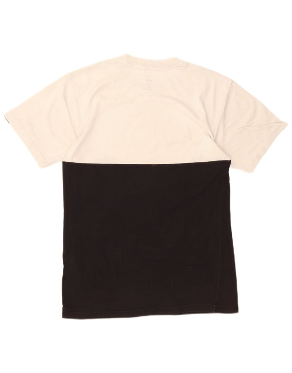 VANS Hombre Classic Fit Camiseta Top Small Black Colorblock Algodón