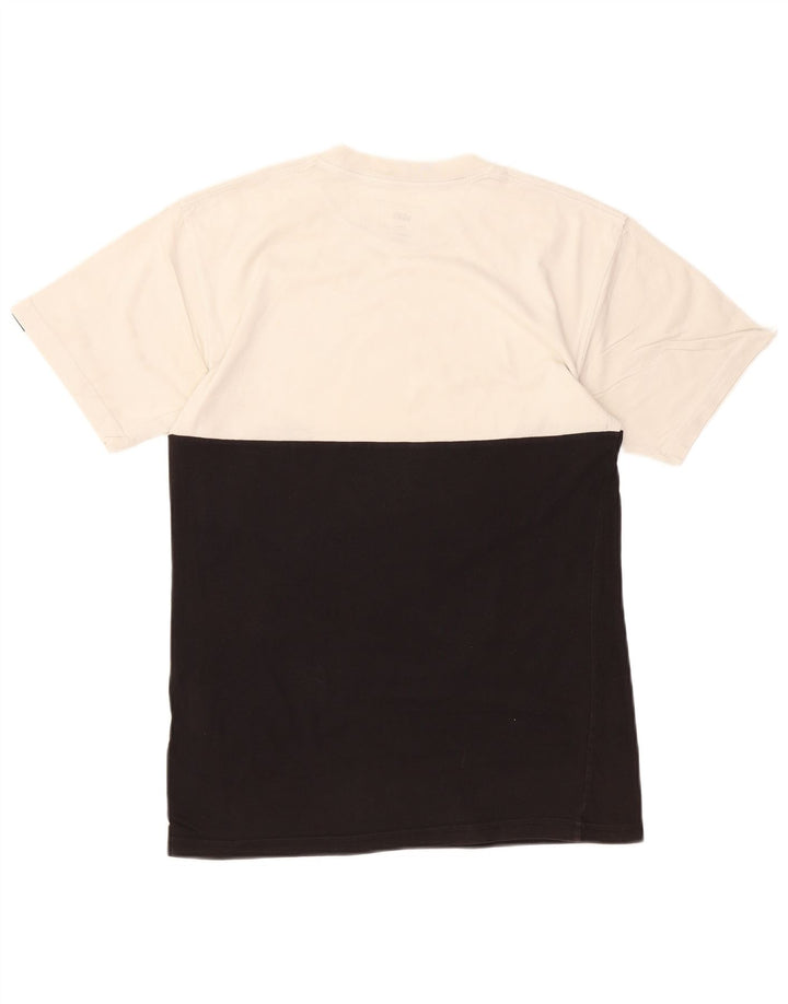 VANS Hombre Classic Fit Camiseta Top Small Black Colorblock Algodón