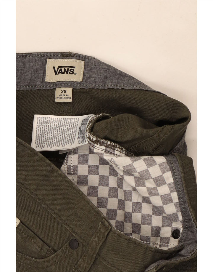 VANS Pantalones cortos casuales para hombre W28 Small Khaki Cotton