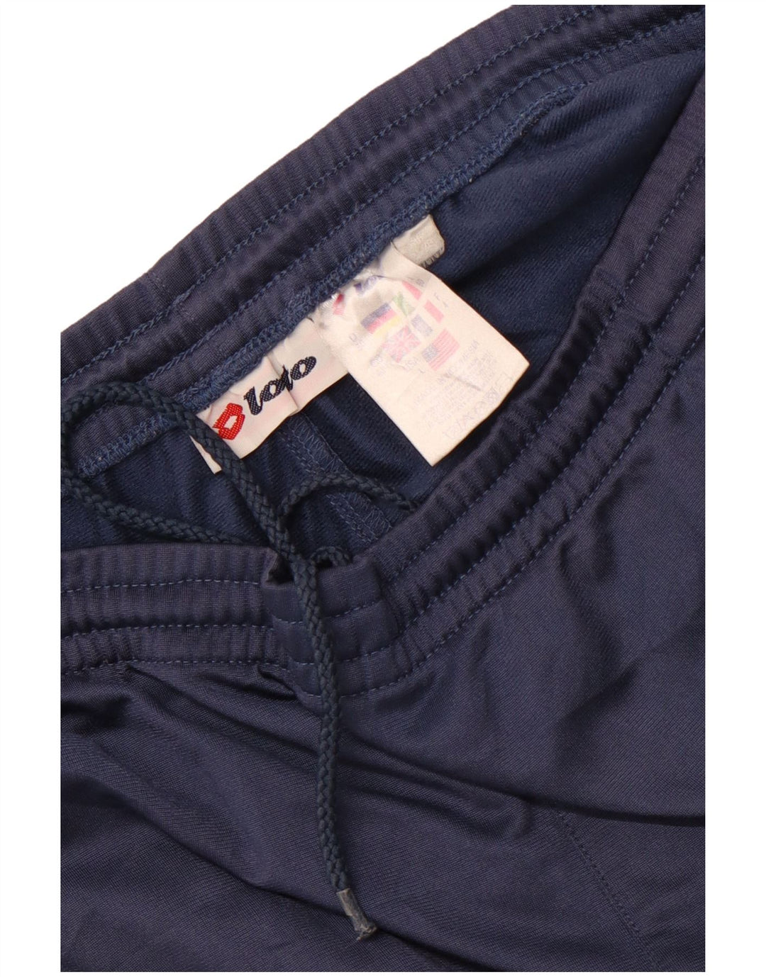 Lotto Pantalones cortos deportivos para hombre UK 40/42 Large Azul marino Colorblock Poliéster