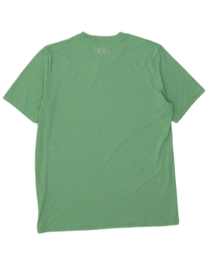 Camiseta Under Armour Hombre Top Poliéster Verde Medio