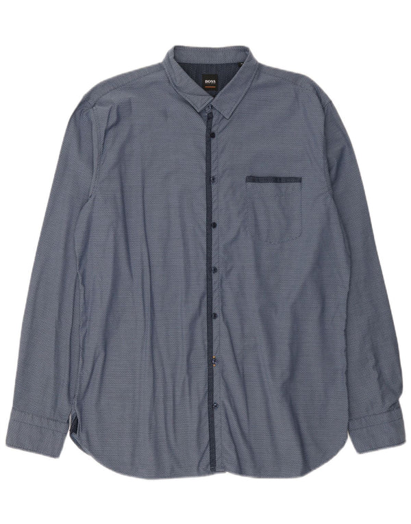Camisa Hugo Boss Hombre XL Manchas Azules