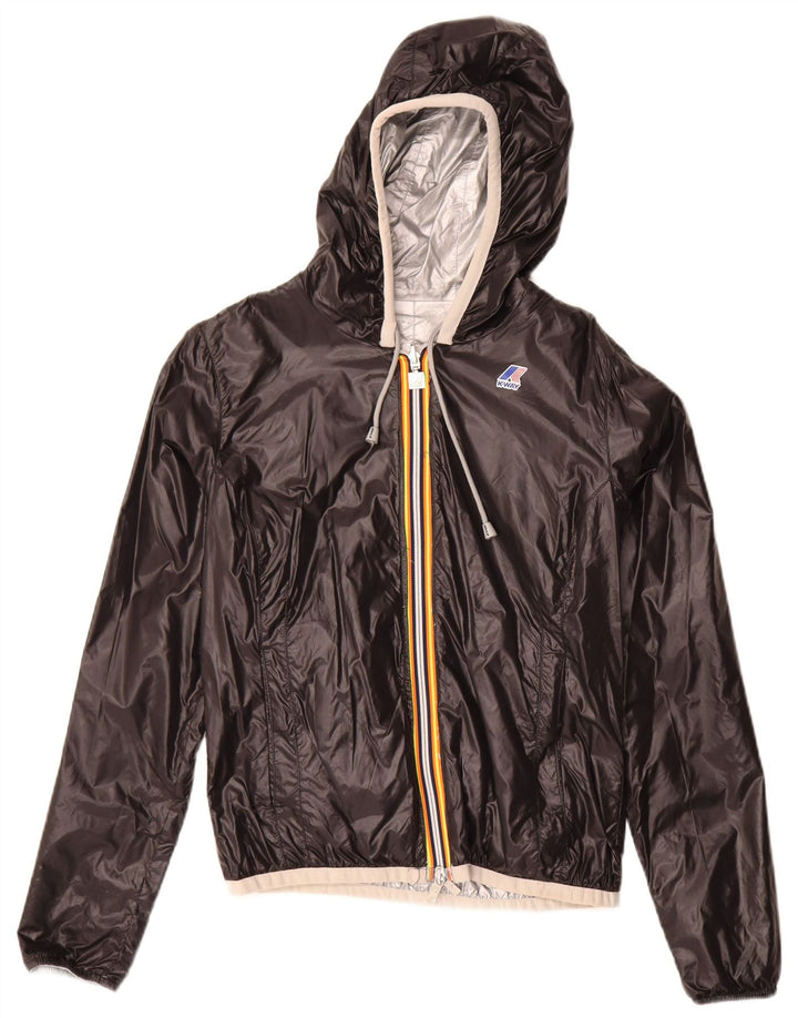 K-Way Chaqueta reversible con capucha para niño 6-7 años Poliamida negro