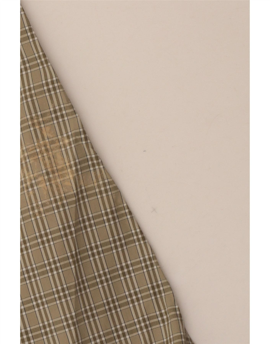 EDDIE BAUER Camisa alta para hombre Algodón a cuadros caqui grande