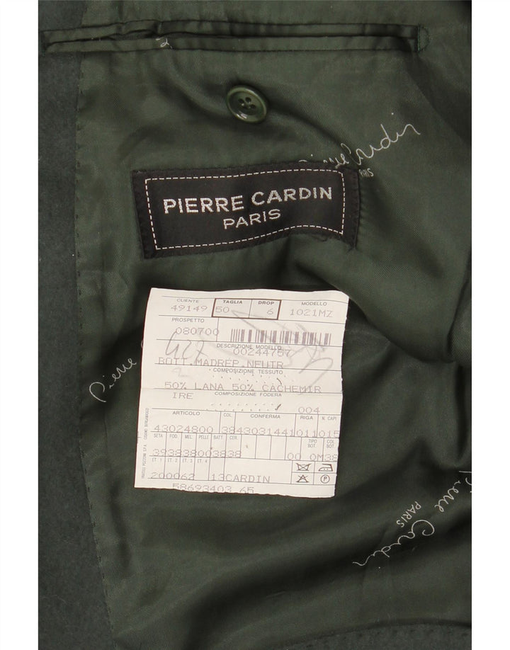 Pierre Cardin Chaqueta tipo blazer de 3 botones para hombre IT 50 Large Lana caqui