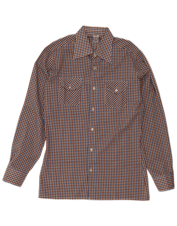 Camisa vintage para hombre mediana multicolor Gingham