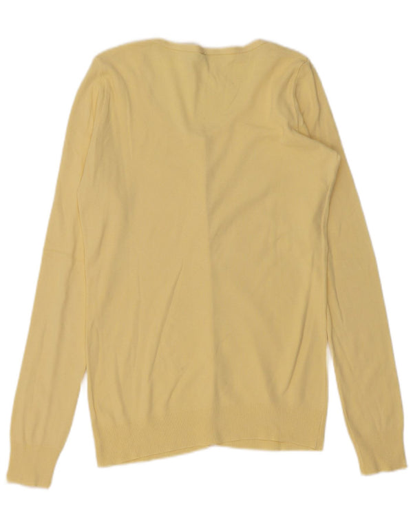Benetton Cárdigan Mujer UK 40 Small Amarillo