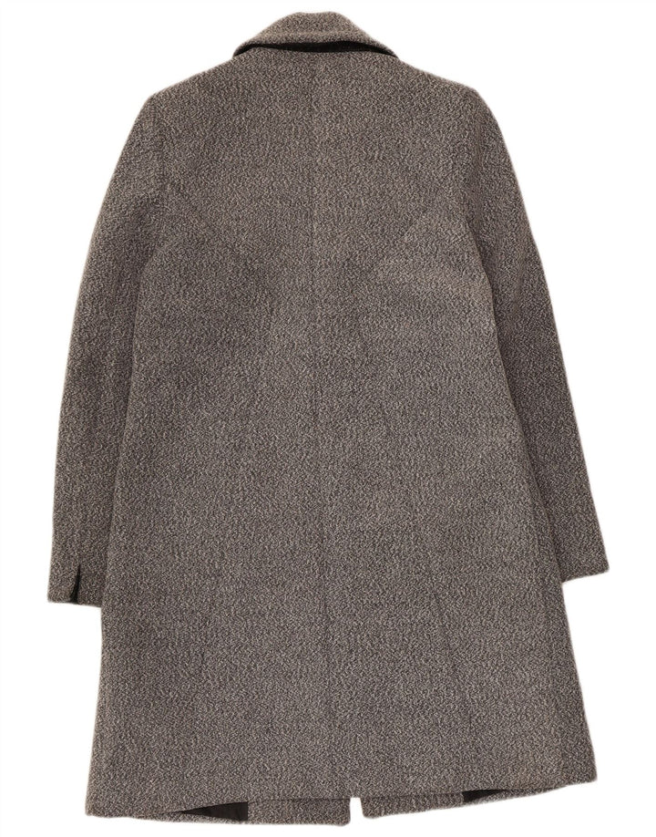 Abrigo de corte regular para mujer Oasis UK 44 Poliéster moteado gris medio
