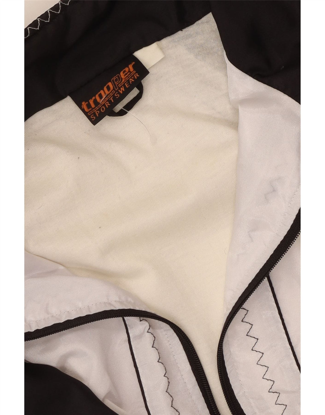 Chaqueta cortavientos Trooper para mujer UK 20 2XL Blanco Colorblock