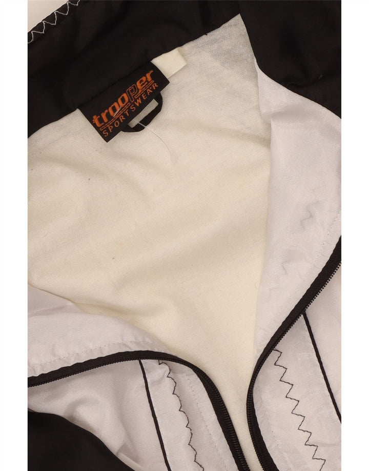 Chaqueta cortavientos Trooper para mujer UK 20 2XL Blanco Colorblock
