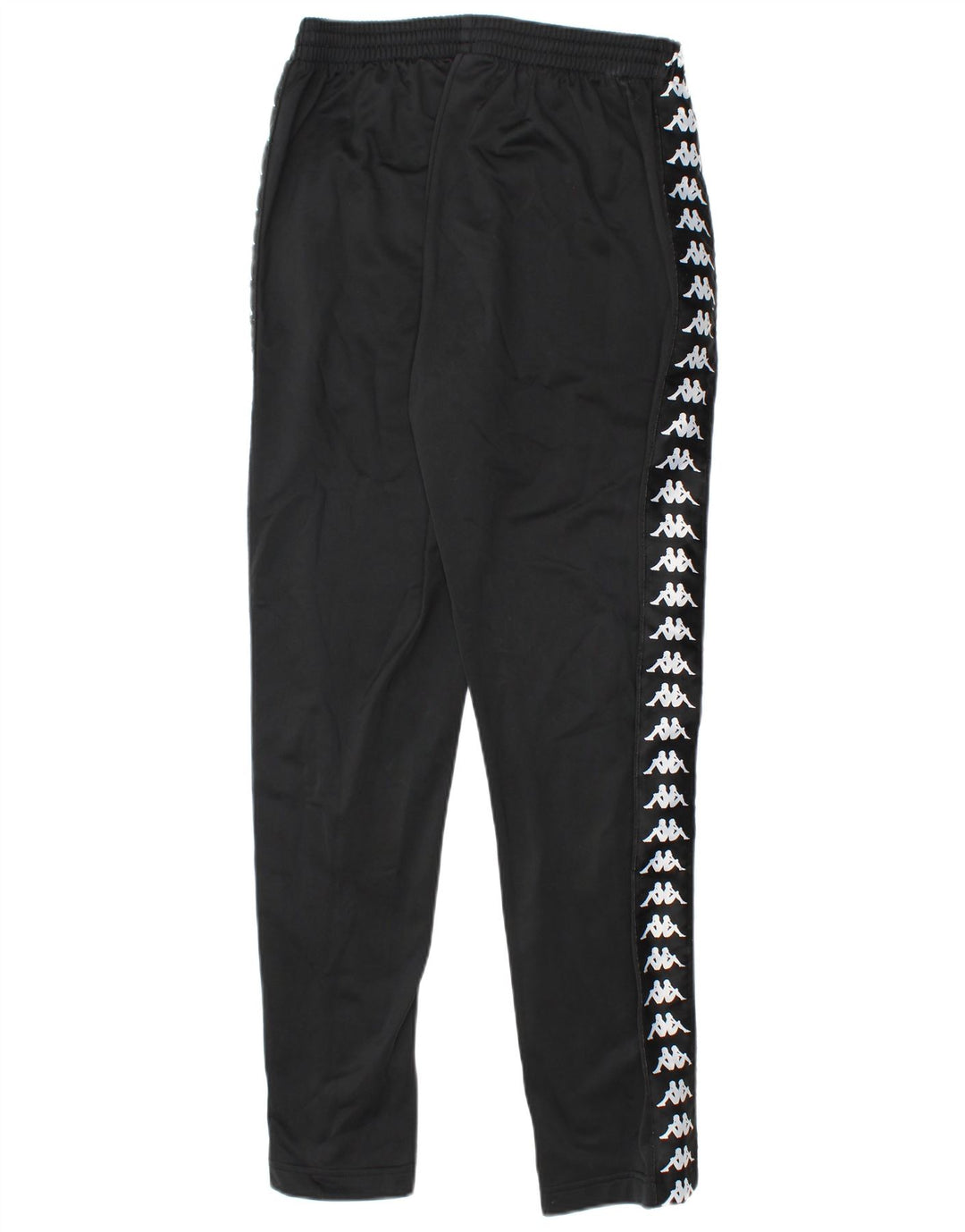 Kappa Pantalones de chándal con gráfico para niños 13-14 años Grande Negro Poliéster