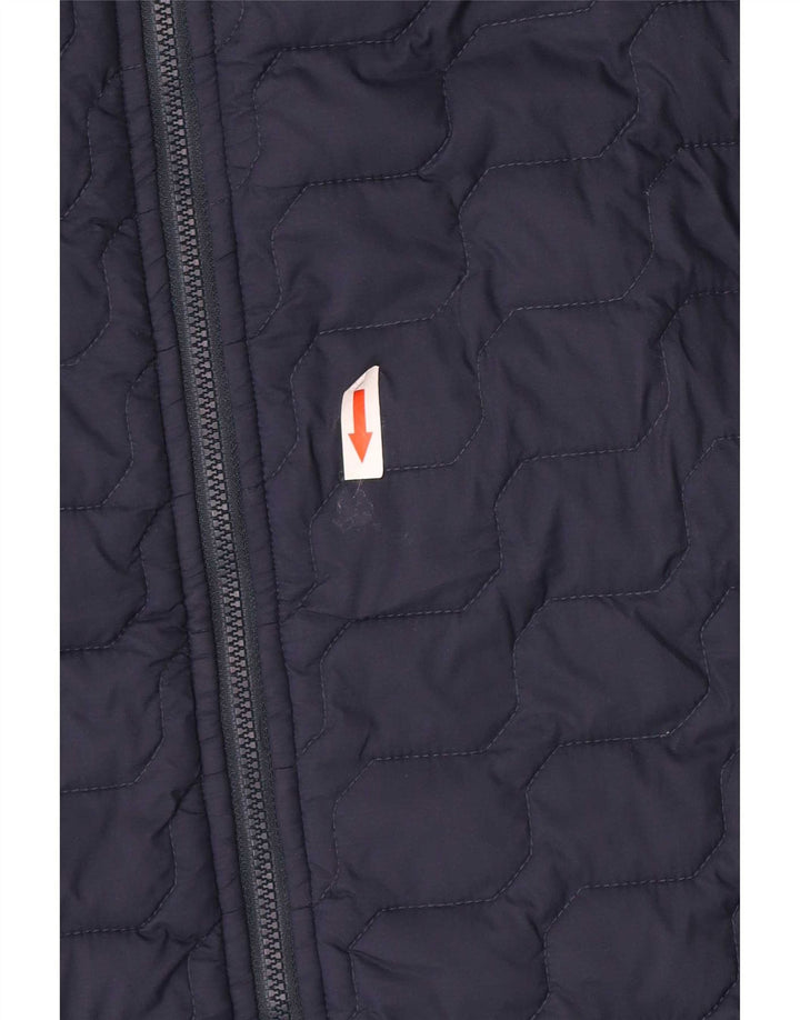 The North Face Chaqueta acolchada para hombre UK 40 Large Nylon azul marino