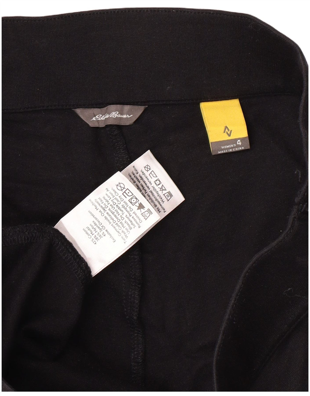 Eddie Bauer Leggings para mujer US 4 Pequeño Algodón Negro