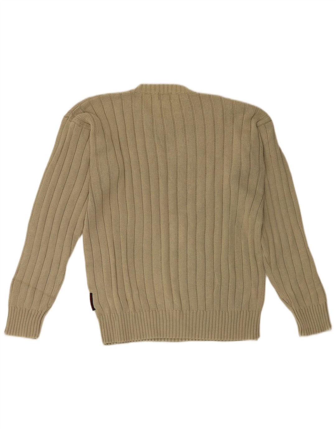 Kappa Hombre Jersey De Cuello Redondo Jersey De Algodón Beige Medio