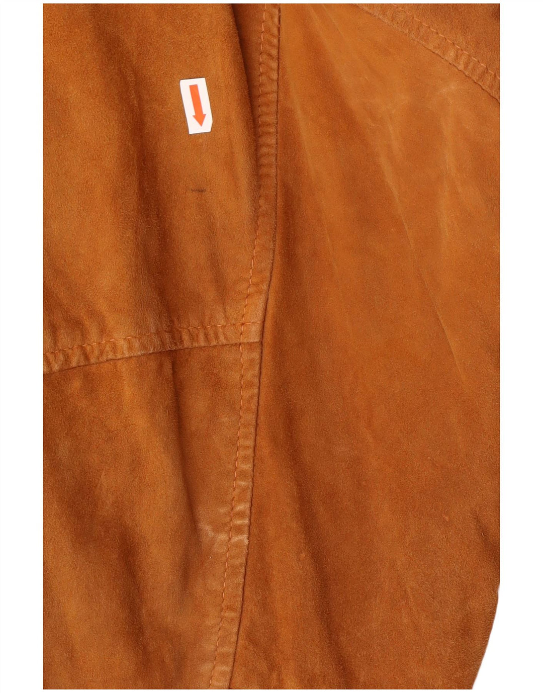 VINTAGE Chaqueta bomber de ante para hombre IT 50 Cuero marrón grande