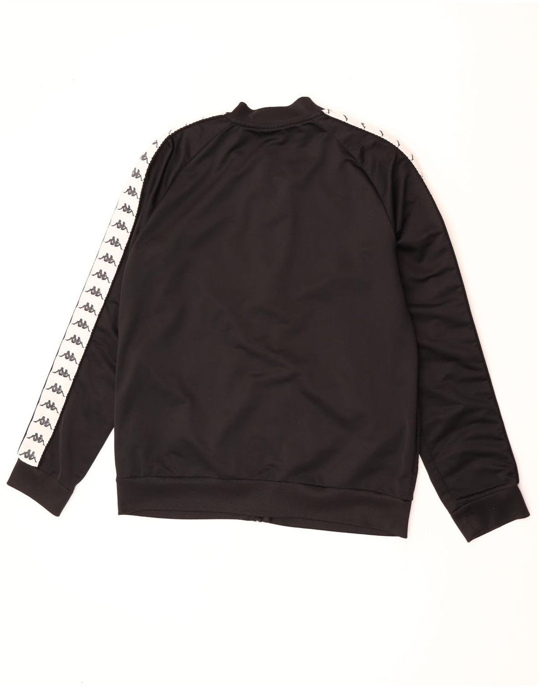 Kappa Mens Graphic Chándal Top Chaqueta XL Poliéster Negro