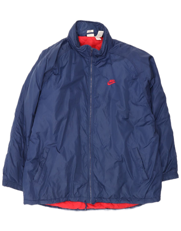 Nike Chaqueta cortavientos para hombre UK 42 XL Nylon azul marino