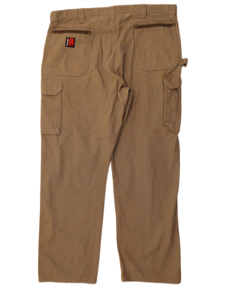 WRANGLER Pantalón cargo recto para hombre W40 L32 Algodón beige