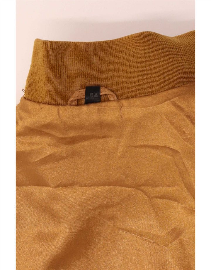 Vintage hombres ante bomber chaqueta IT 54 2XL Beige