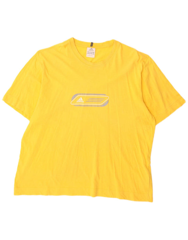 Adidas Camiseta Hombre Top 2XL Algodón Amarillo