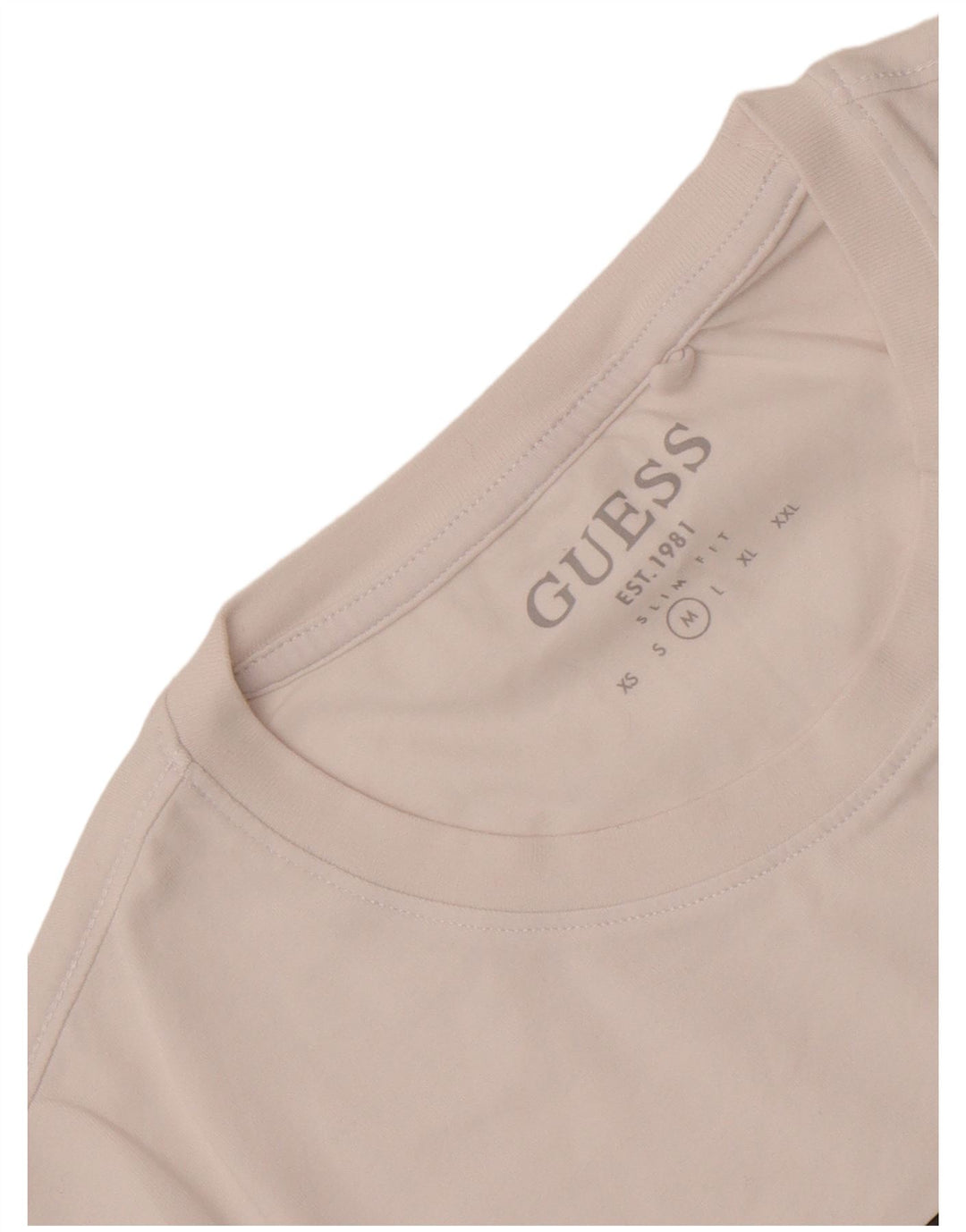 Guess Hombre Slim Fit Graphic Camiseta Top Medium White