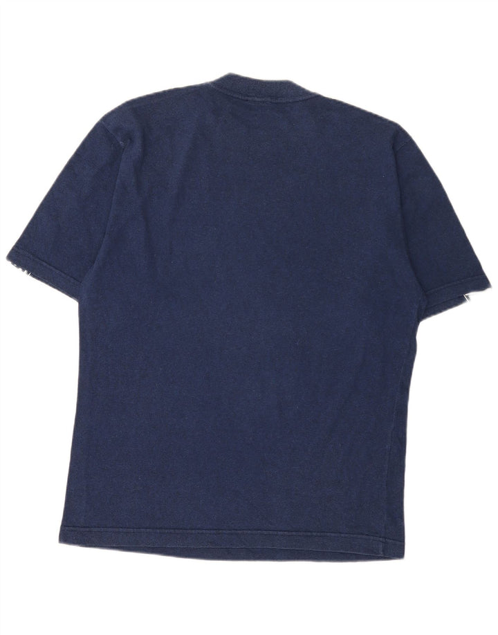 ASICS Camiseta gráfica para hombre Top Medium Azul marino Colorblock Algodón