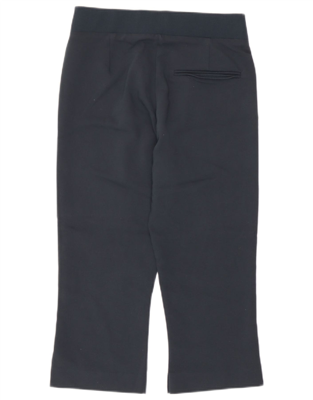 Zara Mujer Pantalón Capri Pequeño W26 L19 Azul Marino Viscosa
