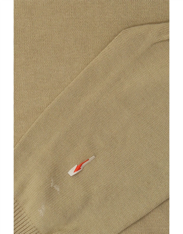 Marks & Spencer Jersey con Cuello en V Azul Harbor para Hombre Algodón Beige Medio