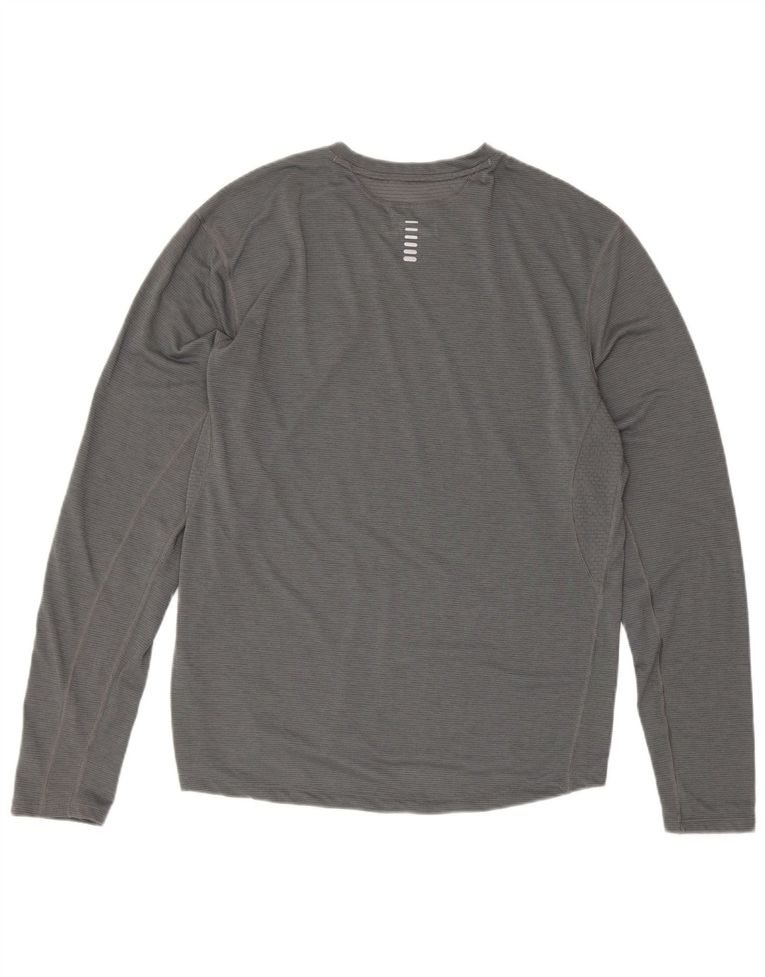 Under Armour Camiseta ajustada para correr para hombre de manga larga deportiva gris grande