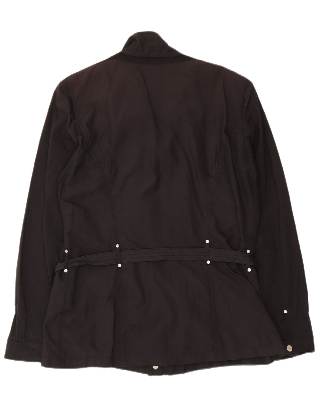 Geox Mujer Respira Utility Jacket UK 46 Grande Poliéster Negro