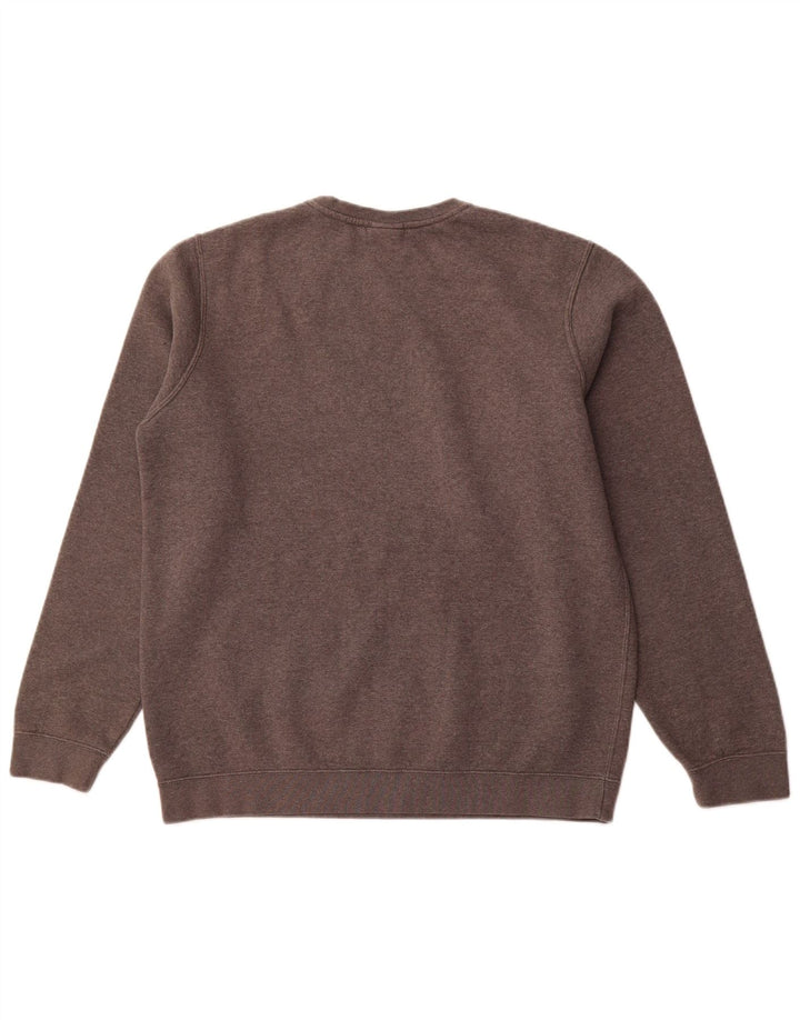 NIKE Hombre Sudadera Jumper Grande Gris Algodón