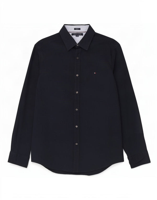 Camisa Tommy Hilfiger Hombre Grande Azul Marino Algodón