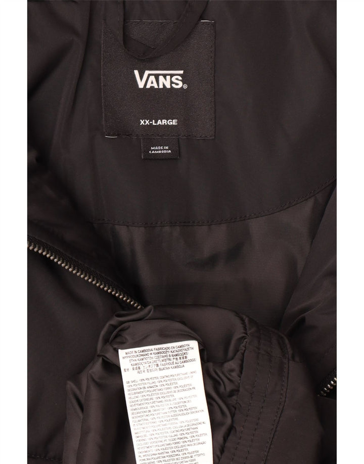 VANS Chaqueta acolchada para mujer ES 39 2XL Negro Poliéster