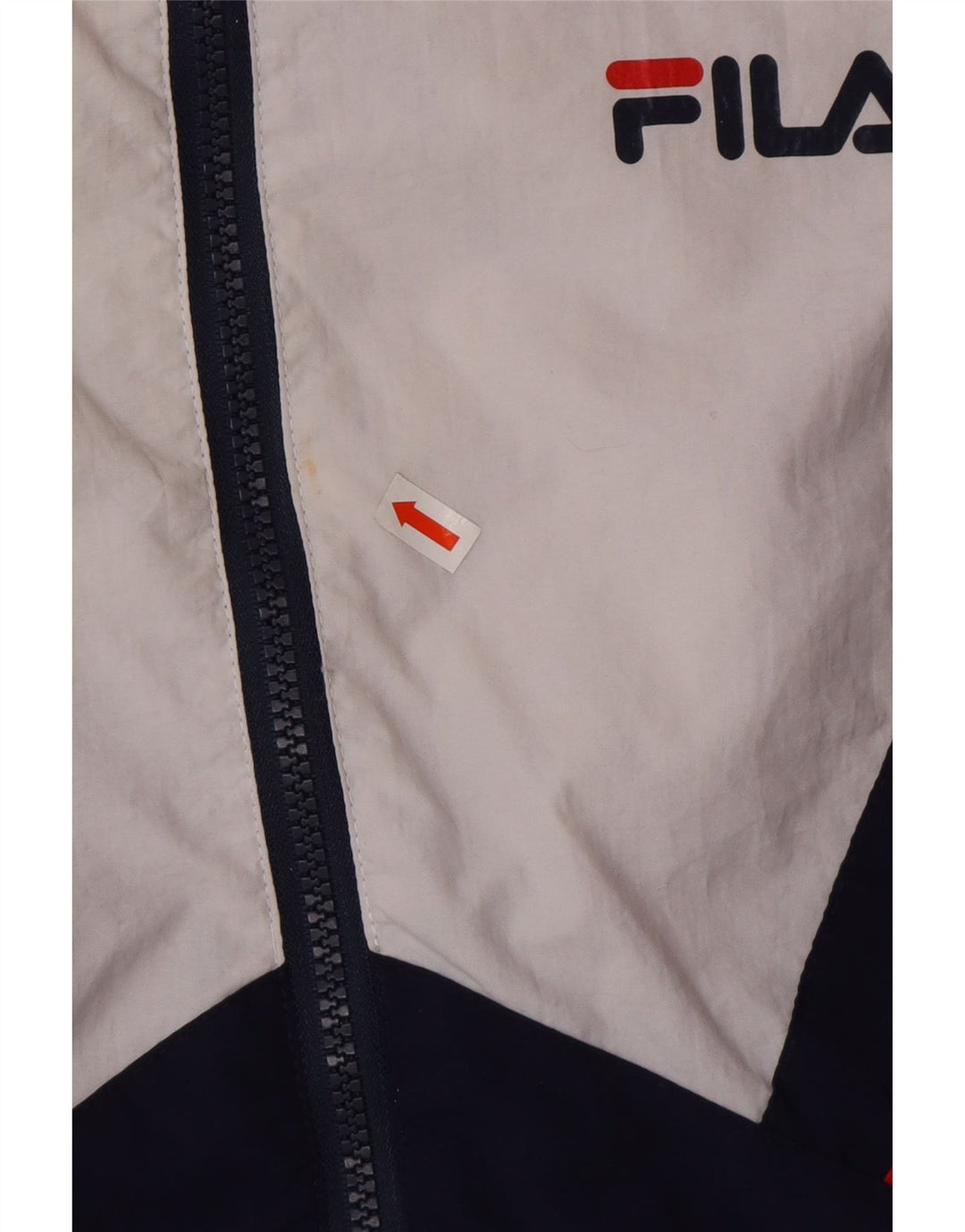 FILA Chaqueta de chándal extragrande para mujer UK 6 XS Azul marino Colorblock